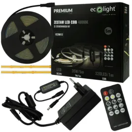 tasma-led-cob-35w-5m-pasek-jednolity-320led-sterowanie-pilotem-zestaw-4000k