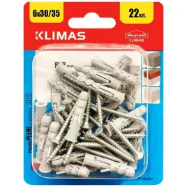 kolki-rozporowe-6x30-z-wkretem-35x35-stozkowe-pz2-blister-22szt-klimas