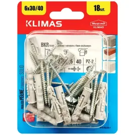 kolki-rozporowe-6x30-z-wkretem-35x40-stozkowe-pz2-blister-18szt-klimas