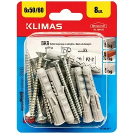 kolki-rozporowe-8x50-z-wkretem-5x60-stozkowe-pz2-blister-8szt-klimas