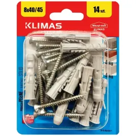 kolki-rozporowe-8x40-z-wkretem-4x45-stozkowe-pz2-blister-14szt-klimas