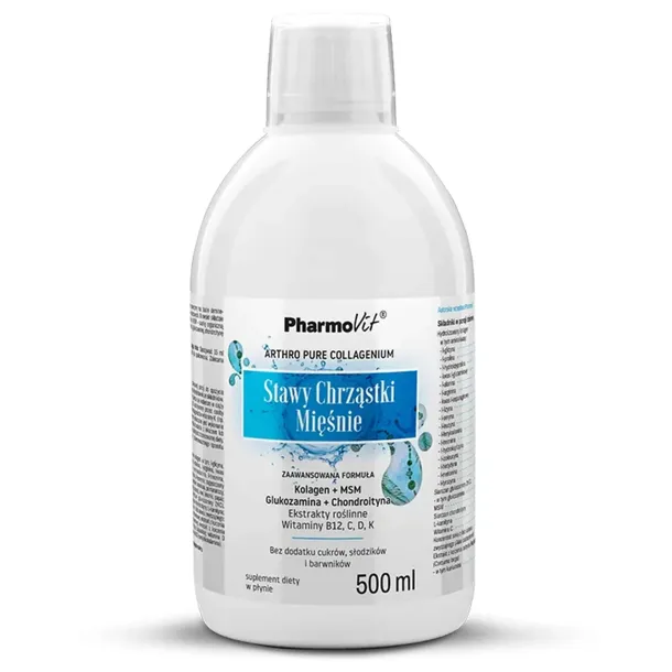 Pharmovit Kolagen Stawy Chrząstki Mięśnie płyn 500 ml MSM Glukozamina