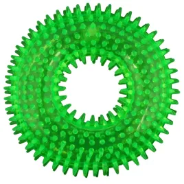 gumowa-zabawka-dla-zwierzat-zielony-gryzak-13-cm