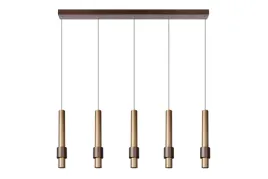 lampa-wiszaca-led-brazowa-podluzna-100-cm-5-tub-nad-stol-wyspe-bar-lucide