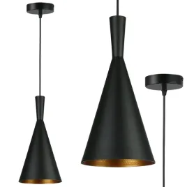 lampa-wiszaca-sufitowa-e27-zyrandol-loft-nowoczesna-stozek-czarna