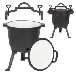 kociolek-mysliwski-11-l-emaliowany-garnek-na-ognisko-patelnia-grill-emalia