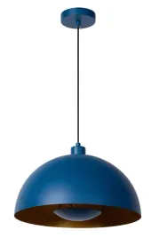 lampa-wiszaca-niebieska-zlota-okragla-40cm-do-jadalni-nad-stol-wyspe-lucide