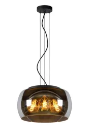 lampa-wiszaca-czarna-szklany-dymiony-klosz-okragla-40-cm-do-salonu-lucide