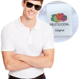 koszulka-polo-original-fruit-of-the-loom-white-l