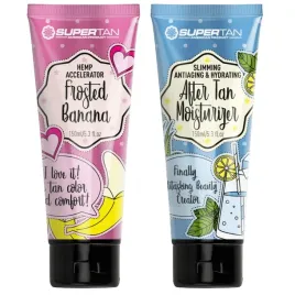 supertan-frosted-banana-1x-150ml-przyspieszacz-opalania-gratis-150ml-after
