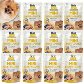 brit-care-mini-pouch-rabbit-karma-mokra-dla-psow-malych-ras-krolik-12pak