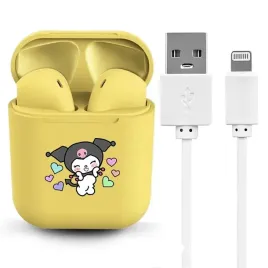 sluchawki-bezprzewodowe-douszne-zolte-prezent-dla-fana-kuromi-my-melody-wz