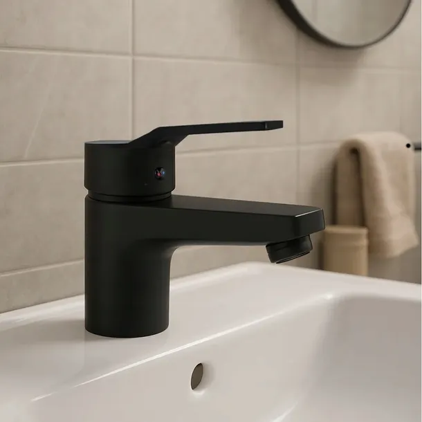 czarna-bateria-umywalkowa-stojaca-lazienkowa-kran-do-umywalki-loft-stan-opakowania-oryginalne