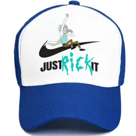 czapka-z-daszkiem-atramentowo-biala-just-rick-it-zabawne-sportowe-wzory