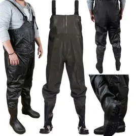 wodery-wedkarskie-41-spodniobuty-spodnie-na-szelkach-wodoodporne-gumowce