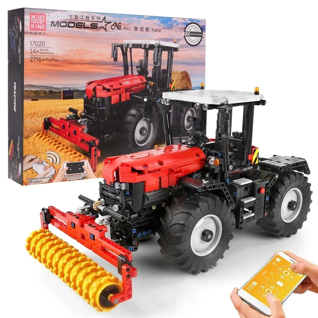 klocki-czerwony-traktor-2716el