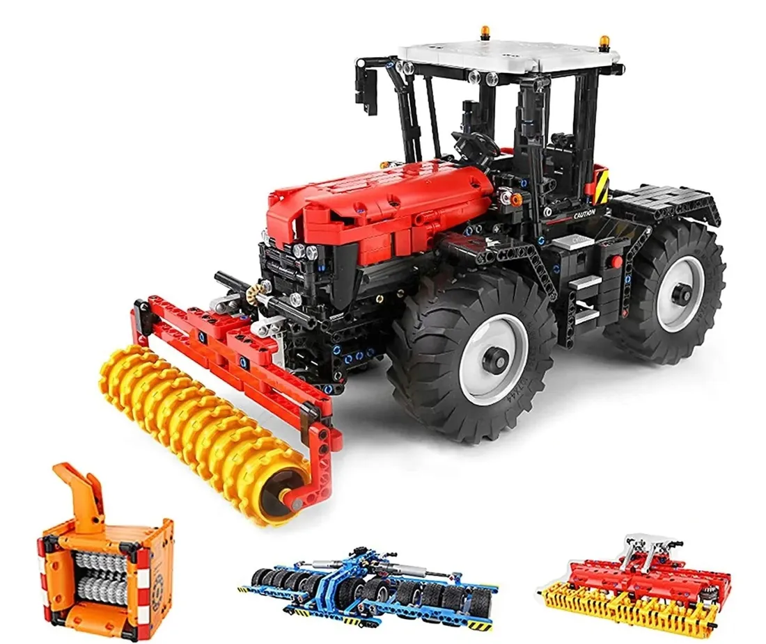 klocki-czerwony-traktor-2716el