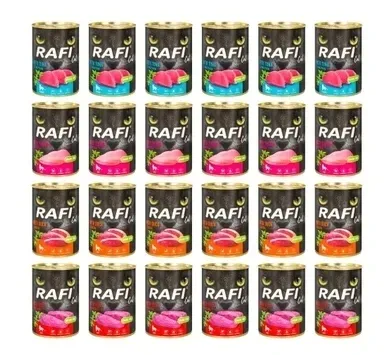 Mokra karma dla kota Rafi cat mix smaków 24 x 400 g