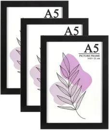 ramka-czarna-a5-z-mdf-i-akrylu-elegancka-latwy-montaz