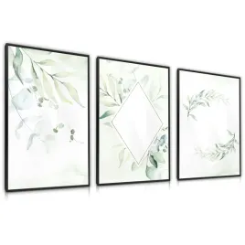 zestaw-3x-plakat-w-ramie-akwarelowe-liscie-styl-boho-60x80