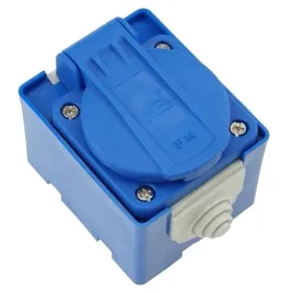 gniazdo-elektryczne-sieciowe-250v-16a-2p-z-puszka-niebieskie