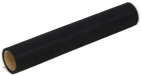 CZARNY TIUL DEKORACYJNY 30CM NA ROLCE 9,1m CZERŃ DEKORACJA NA STÓŁ URODZINY