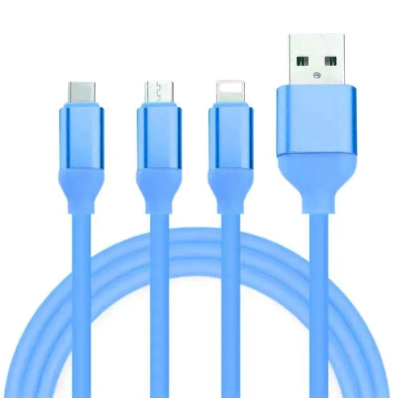 kabel-usb-plaski-3w1-quick-charge-typ-c-micro-usb-lighting-niebieski-szybki