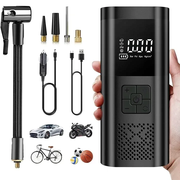 kompresor-samochodowy-pompka-do-roweru-akumulator-6000-mah-stan-nowy