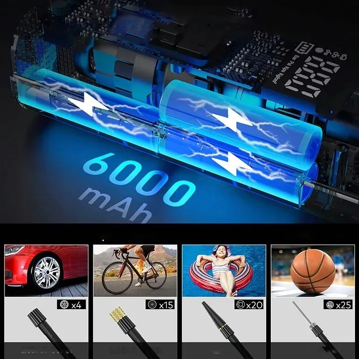 kompresor-samochodowy-pompka-do-roweru-akumulator-6000-mah-stan-nowy