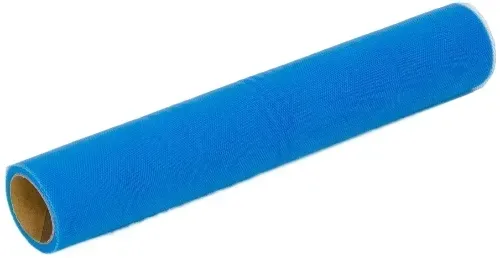 NIEBIESKI TIUL DEKORACYJNY 30CM NA ROLCE 9,1m DEKORACJA NA STÓŁ WESELE ŚLUB