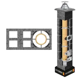 komin-systemowy-scheier-turbo-15m-fi-100-gaz-olej