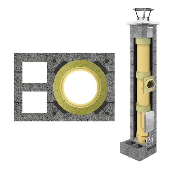 System kominowy ceramiczny KW2 fi 200 9m Standard