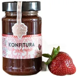 konfitura-z-truskawek-dwa-skladniki-schronisko-bukowina-100percent-naturalna