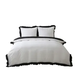 posciel-z-falbanka-dwukolorowa-200x220-dwie-poszewki-70x80-czarna