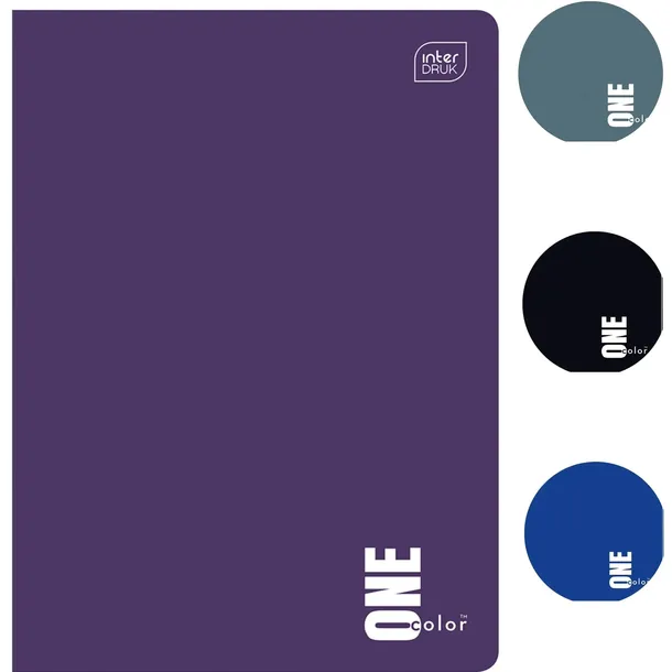 Zeszyt A5 60k kratka Interdruk One color w kratkę mix wzorów