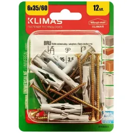 kolki-uniwersalne-6x60-z-wkretem-z-lbem-stozkowym-pz2-blister-12szt-klimas