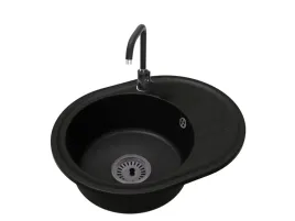 kuchenny-zlewozmywak-jednokomorowy-bella-syfon-czarny-bateria-steel-kolor