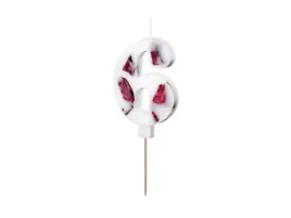 swieczka-urodzinowa-cyfra-6-biala-z-platkami-kwiatow-8-cm