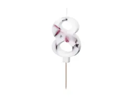 swieczka-urodzinowa-cyfra-8-biala-z-platkami-kwiatow-8-cm