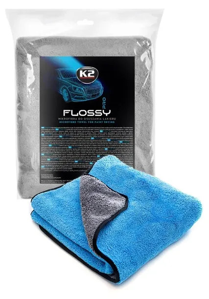 K2 FLOSSY PRO Ręcznik mikrofibra do Osuszania Samochodu Auta Lakieru 60x90