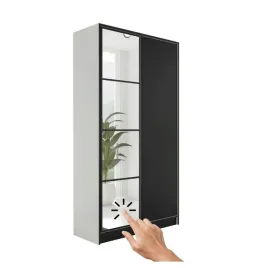 szafa-dwudrzwiowa-z-lustrem-wzor-4-costa-2d-bialy-front-czarny