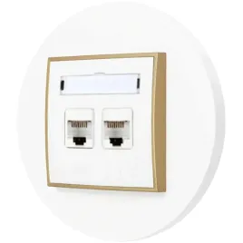 gniazdo-internetowe-rj45-2x-z-ramka-okragla-seria-mini-kolor-bialy-zloty