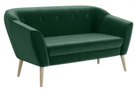 sofa-zielona-2-osobowa-skandynawska-140-cm-na-nozkach-do-salonu