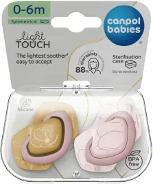 canpol-babies-smoczek-silikonowy-light-touch-0-6m-symetryczny-gold-2-szt