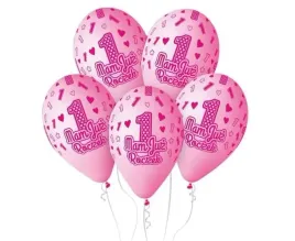 balony-lateksowe-mam-juz-roczek-rozowe-dla-dziewczynki-urodziny-33-cm-5-szt