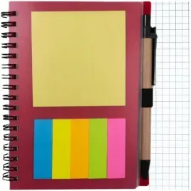 kolozeszyt-notes-w-kratke-na-spirali-50k-eco-z-dlugopisem-i-karteczkami