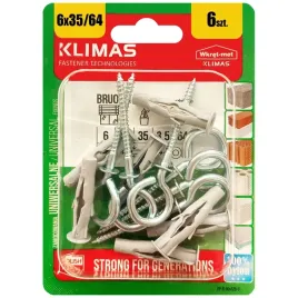 kolki-uniwersalne-6x64-z-hakiem-oczkowym-blister-6szt-klimas