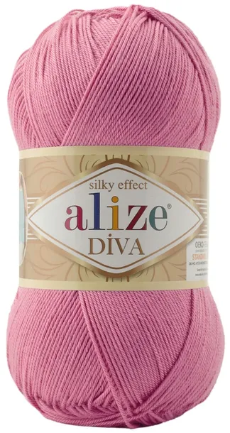 Włóczka Alize Diva - 178 CIEMNY RÓŻ - 350m / 100g 100% Mikroakryl