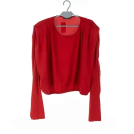 bluzka-damska-primark-czerwona-dlugi-rekaw-xl