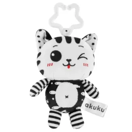akuku-pluszowa-zawieszka-do-wozka-czarno-bialy-kotek